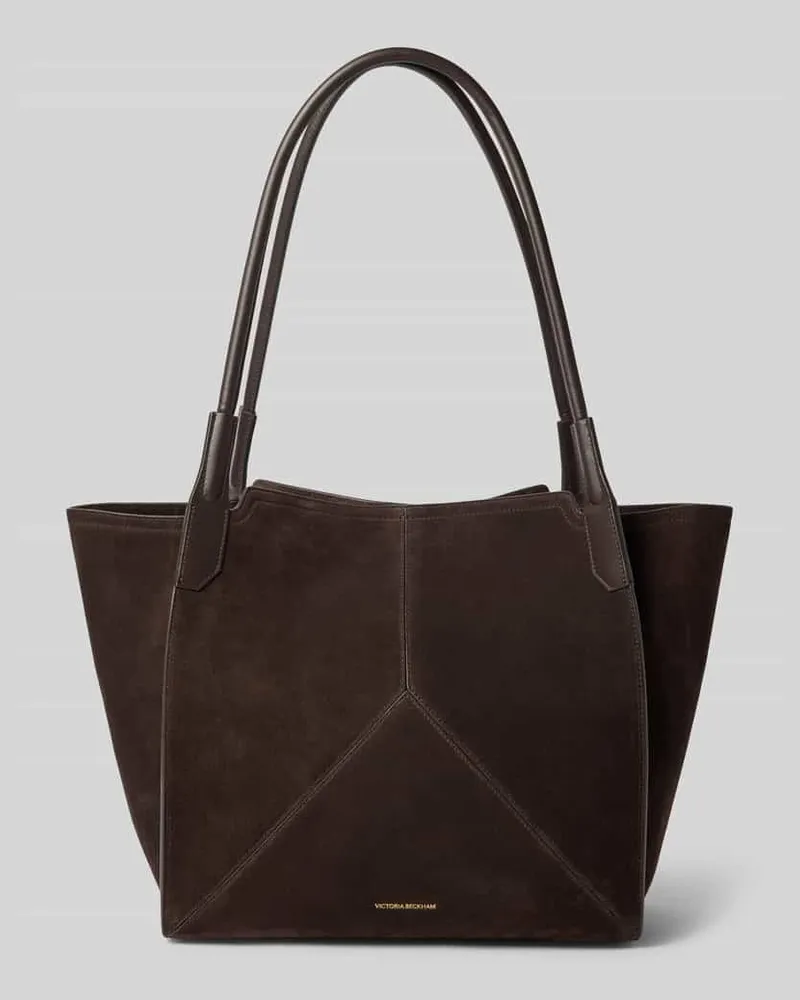 Victoria Beckham Shopper aus echtem Leder Bordeaux
