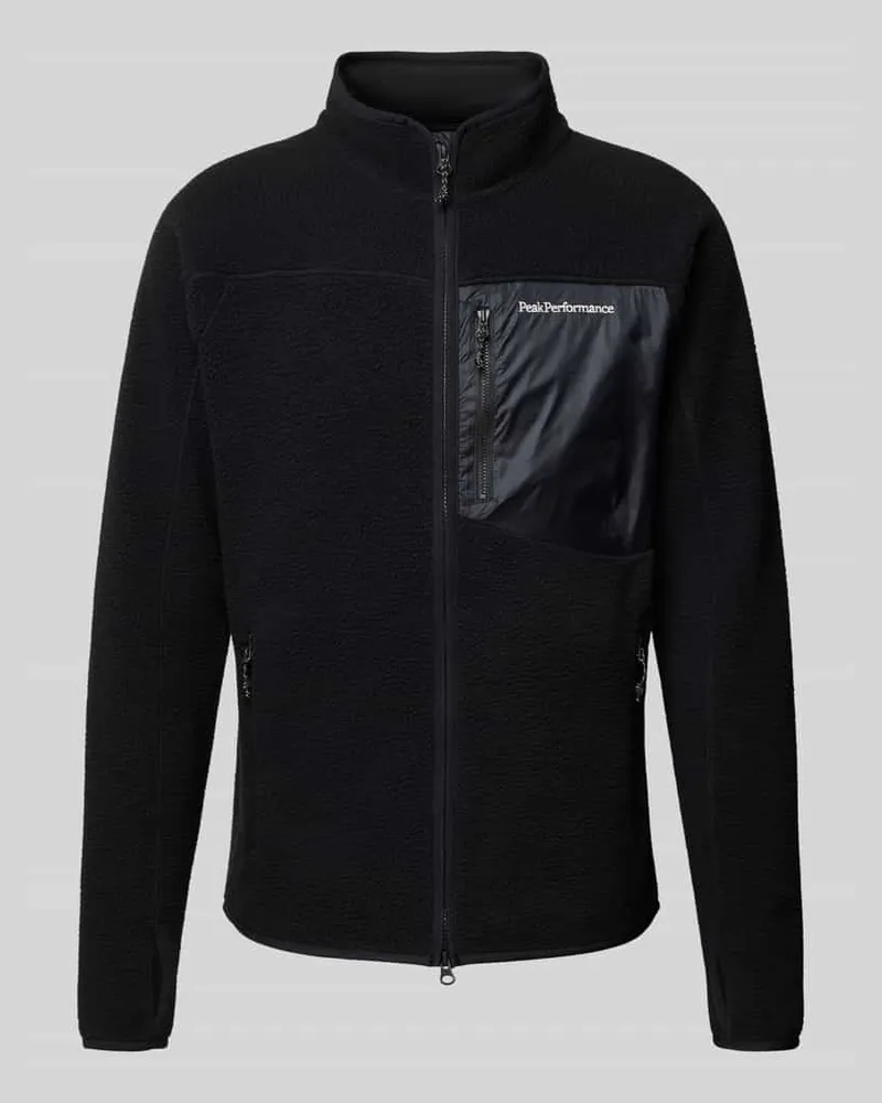 Peak Performance Sweatjacke mit Reißverschluss Black