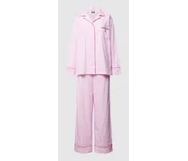 Pyjama mit Brusttasche Modell 'Valentine