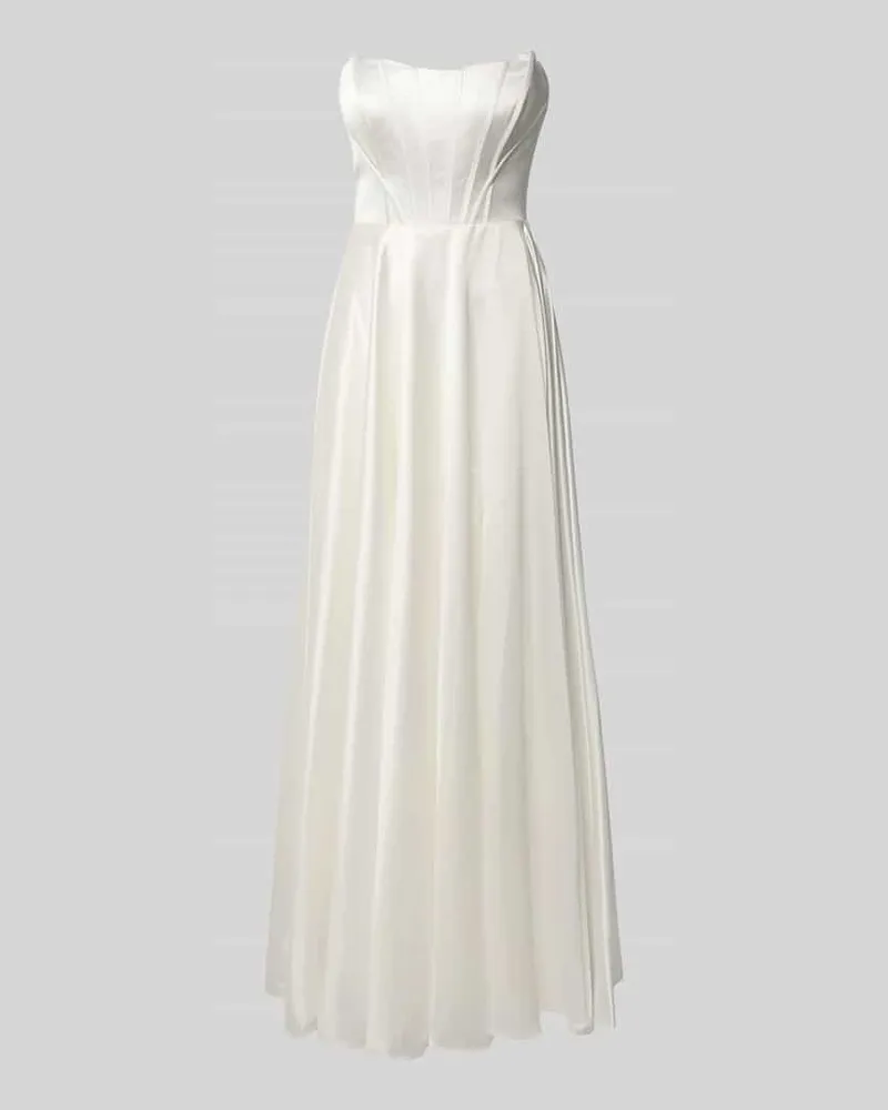 LUXUAR Regular Fit Brautkleid aus Satin Offwhite