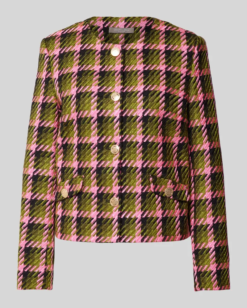 Christian Berg Blazer in Bouclé-Optik Pink