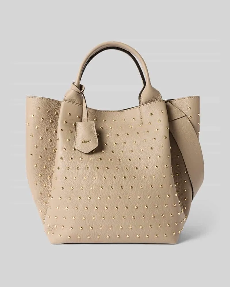Abro Shopper mit Tragehenkel Taupe
