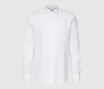 Slim Fit Premium Smokinghemd mit Leinen-Anteil