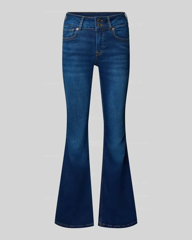 Pepe Jeans Flared Jeans aus Baumwoll-Mix Modell 'VENUS Jeansblau