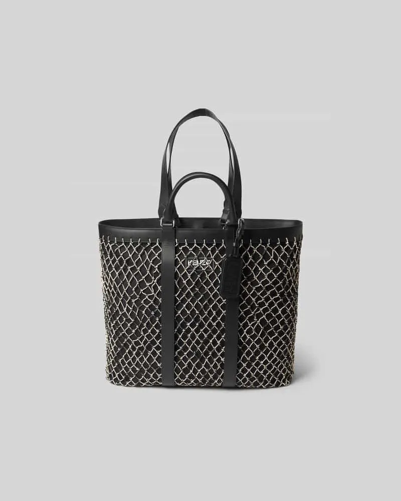 Kenzo Shopper aus reiner Baumwolle Black