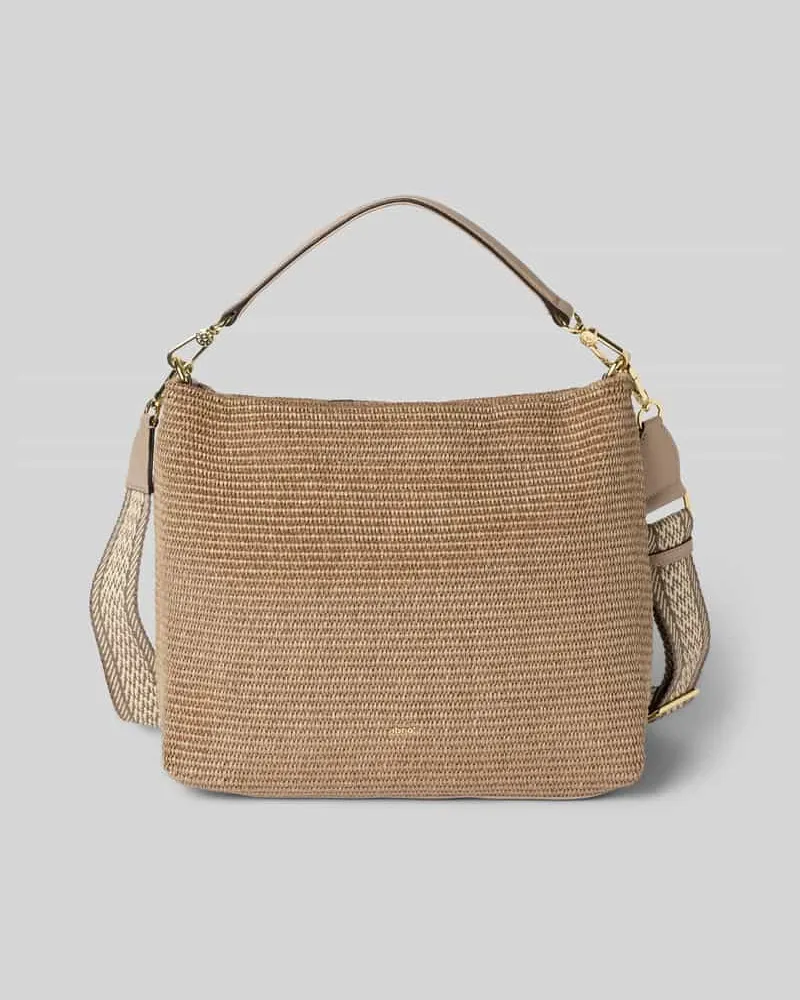 Abro Handtasche in Flecht-Optik Modell 'Kaia Taupe