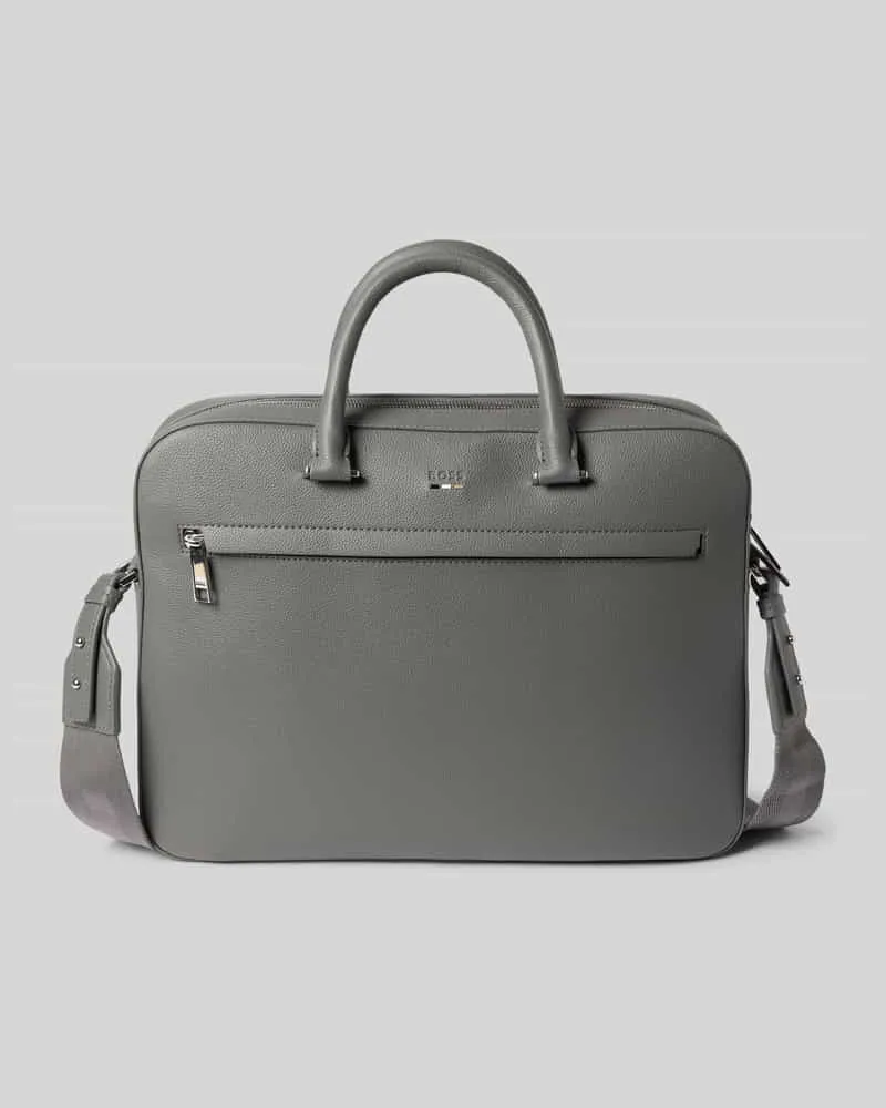 HUGO BOSS Laptoptasche mit abnehmbaren Schulterriemen Graphit