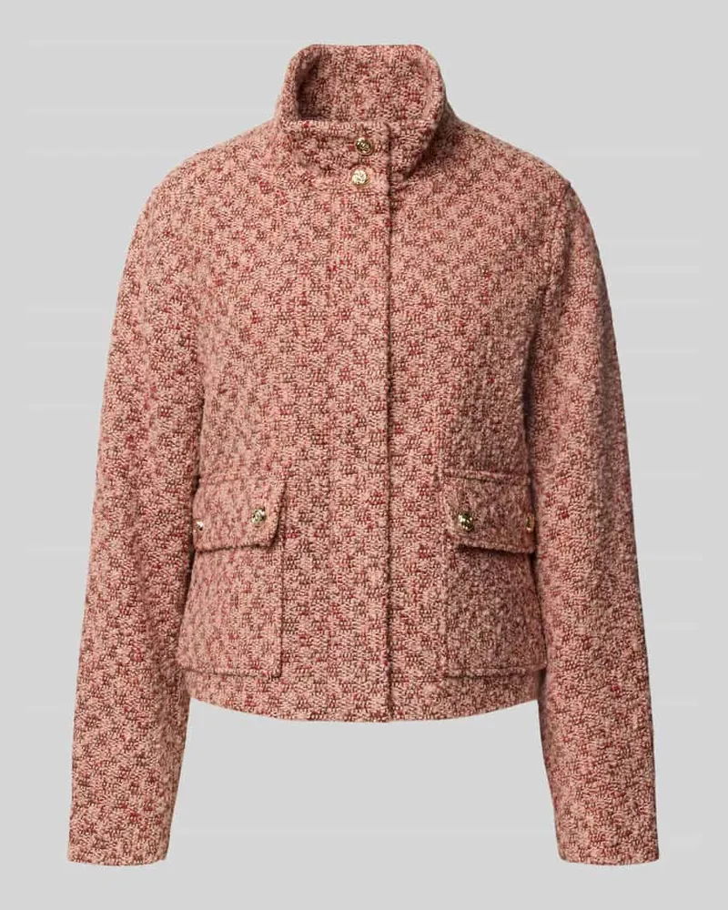 S.Oliver Regular Fit Kurzblazer aus Woll-Mix Rostrot