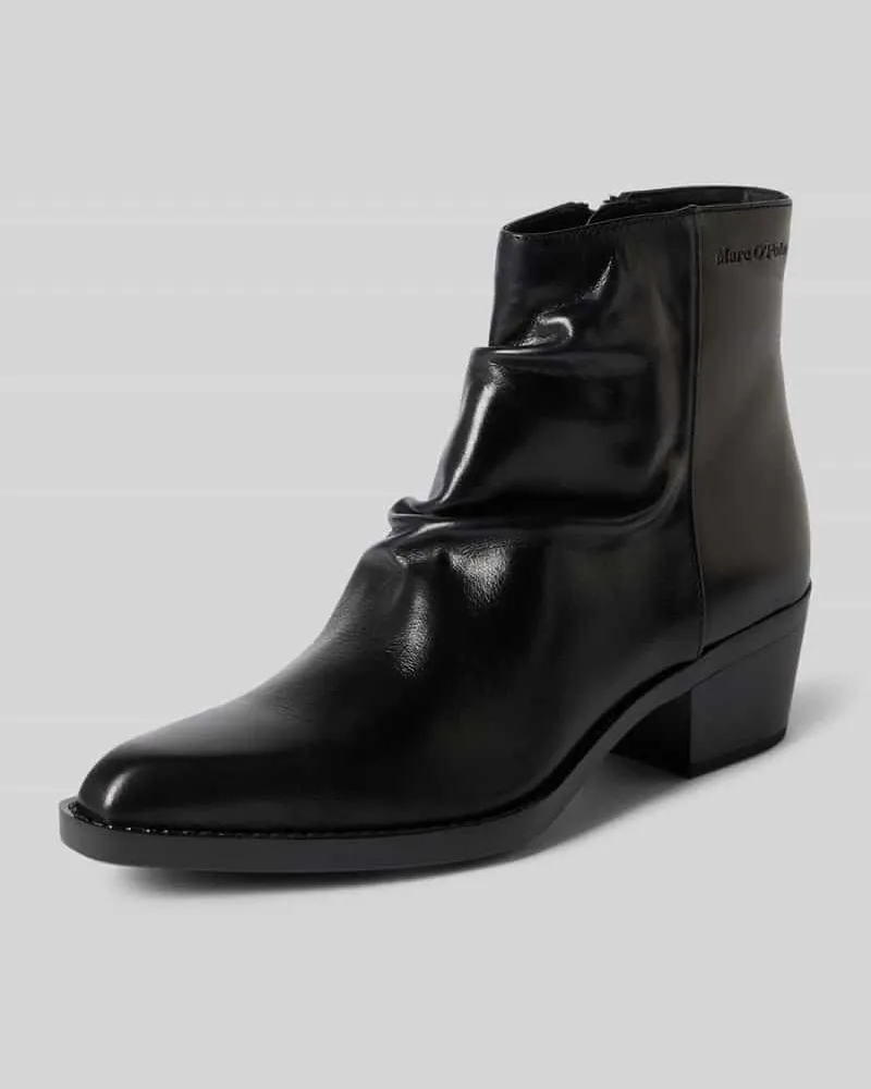 Marc O'Polo Stiefeletten aus echtem Kalbsleder Modell 'Rodeo 2 Black