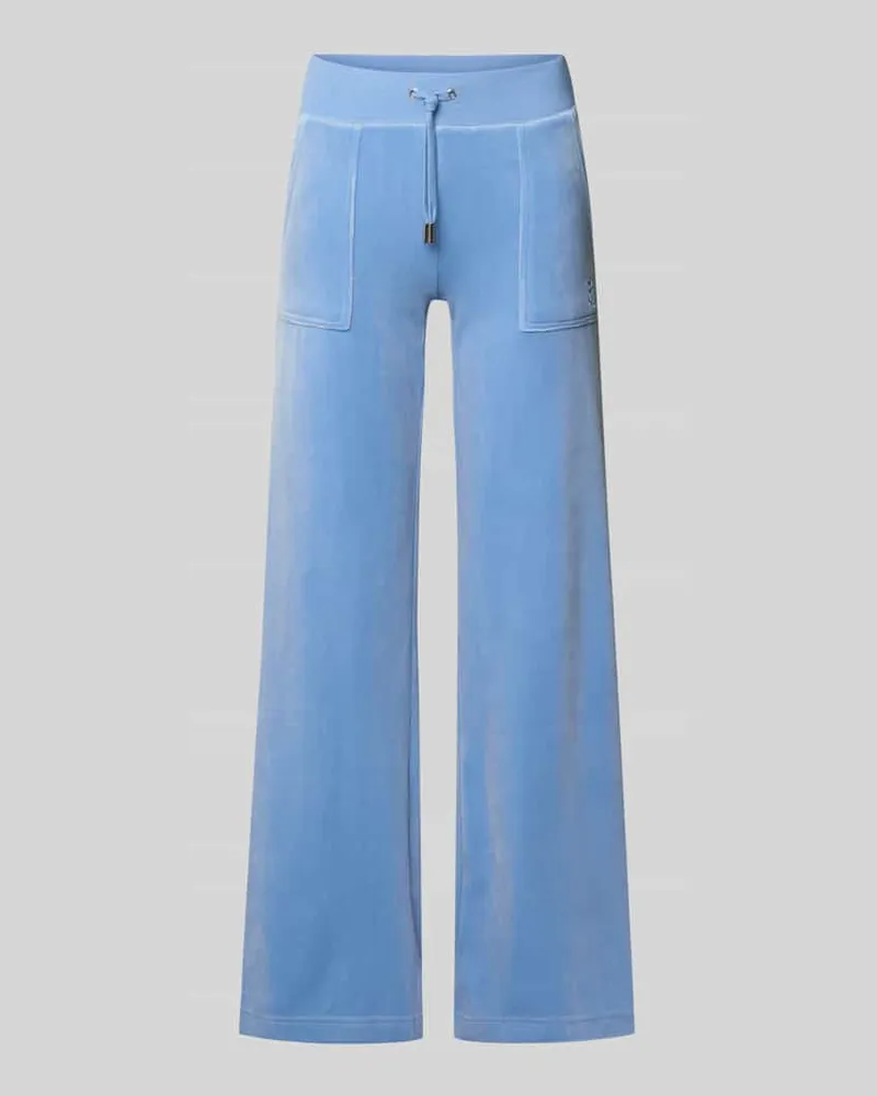 Juicy Couture Track Pants mit Eingrifftaschen Modell 'LAYLA Hellblau