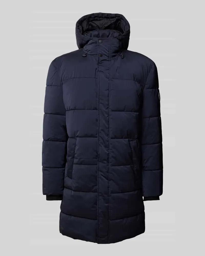 Christian Berg Steppjacke mit Kapuze Marine