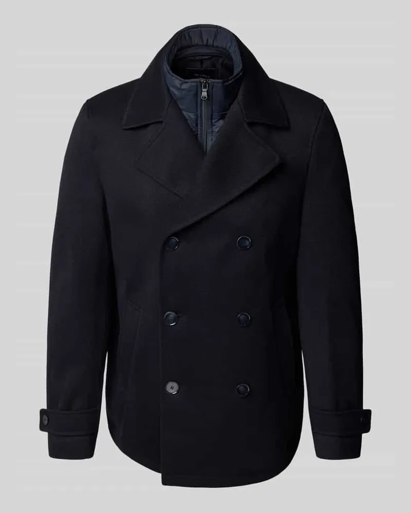 McNeal Mantel im Double-Layer-Look Dunkelblau