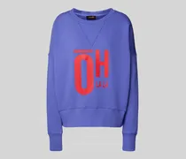 Sweatshirt mit Statement-Print und Rundhalsausschnitt