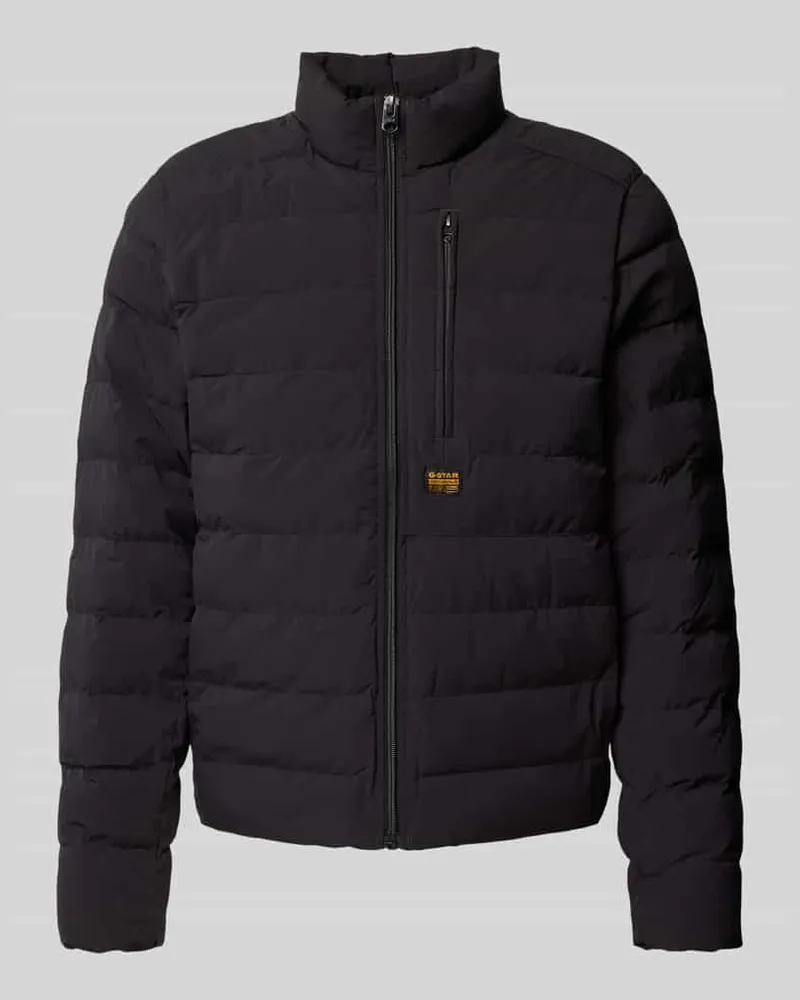 G-STAR RAW Steppjacke mit Label-Patch Modell 'Foundation Black