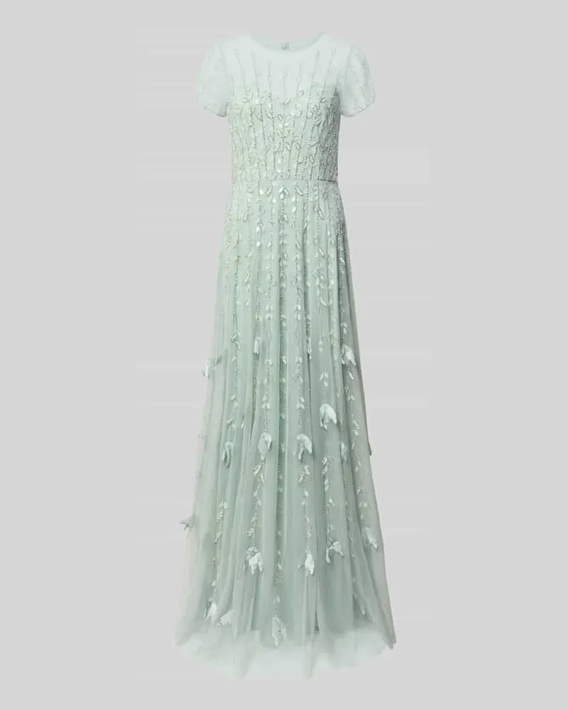 Adrianna Papell Maxikleid mit Perlen und Pailletten Mint