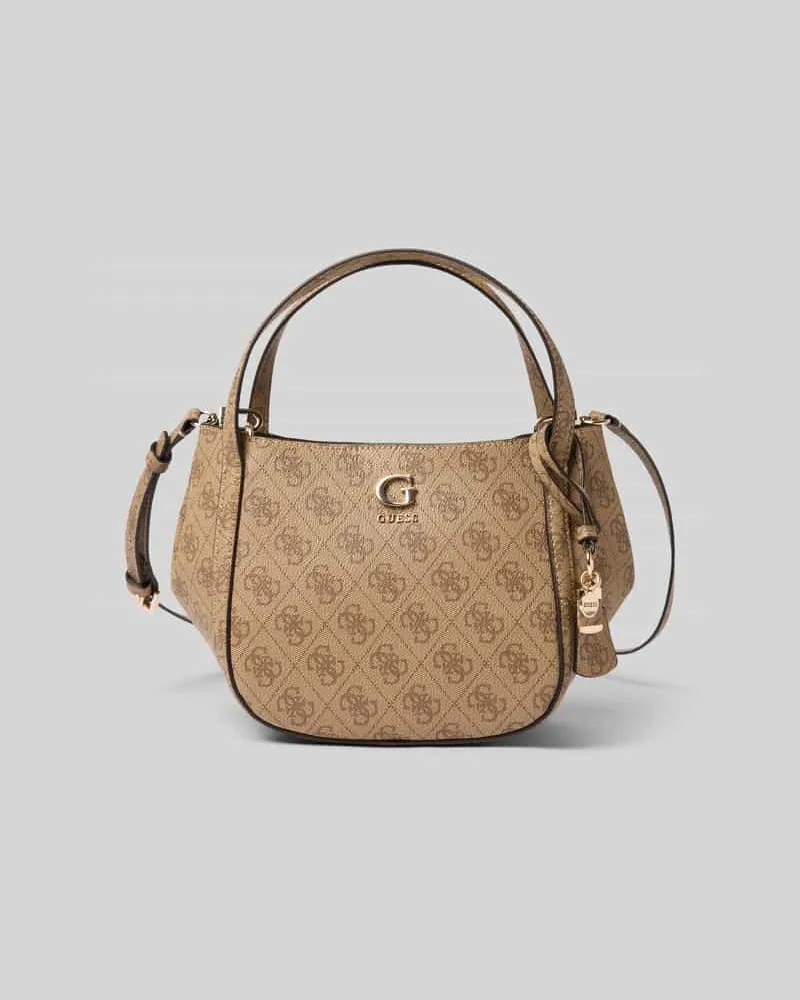 Guess Handtasche in Leder-Optik Modell 'Coleen Cognac