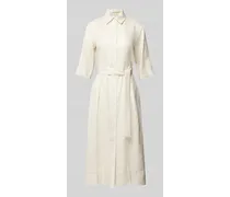 Hemdblusenkleid aus Viskose mit Taillenband Modell 'NOCINO