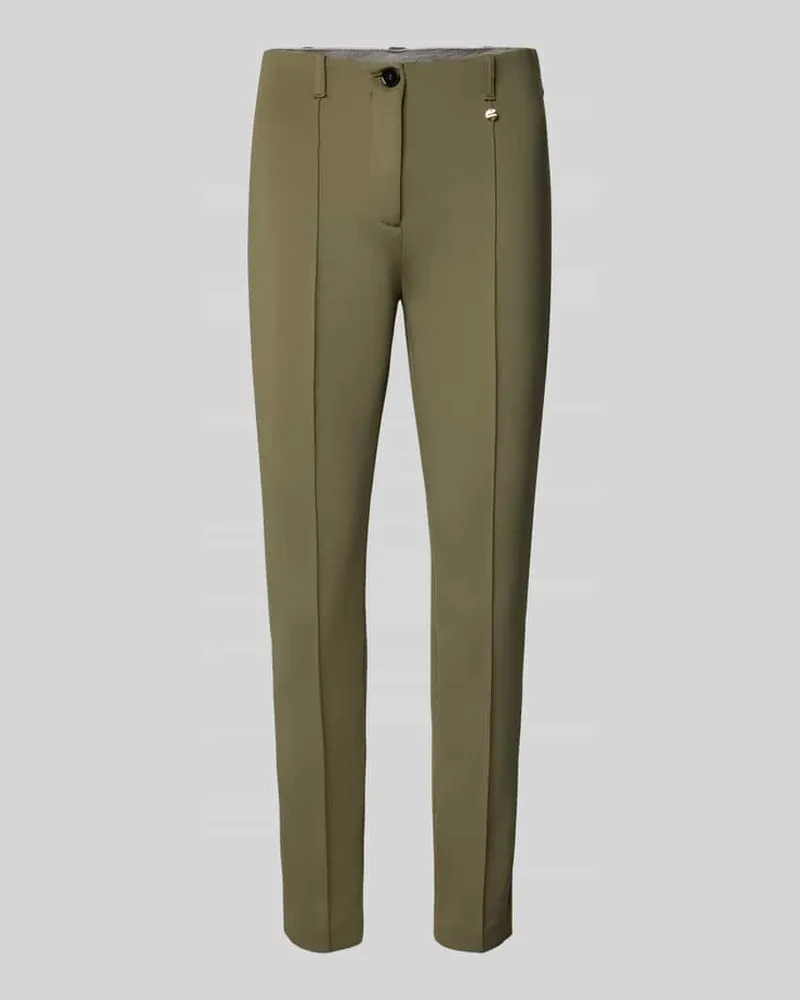 Marc Cain Stoffhose mit Bundfalten Modell 'SYDNEY Oliv