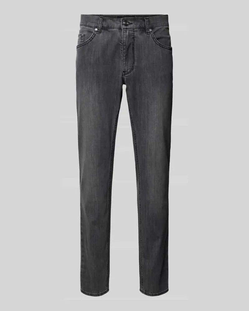 Brax Regular Fit Jeans im 5-Pocket-Design Modell 'Cooper Mittelgrau