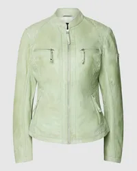 CABRINI Lederjacke mit Reißverschluss Mint