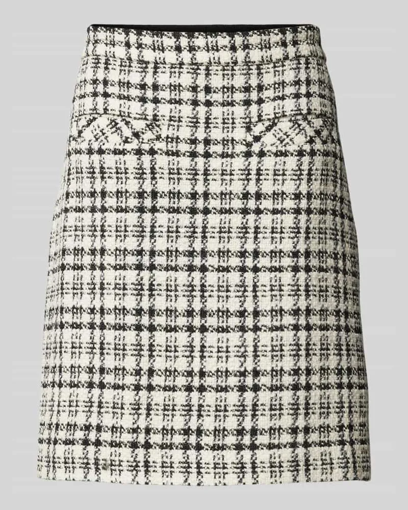 windsor. Knielanger Rock mit Strukturmuster Offwhite