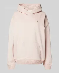 Calvin Klein Hoodie mit Label-Patch Hellrosa