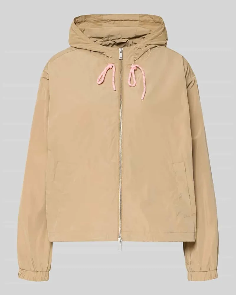 Smith & Soul Jacke mit Kapuze und Zweiwege-Reißverschluss Offwhite