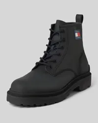 Tommy Hilfiger Schnürboots aus Leder mit Label-Patch Modell 'LACE UP Black