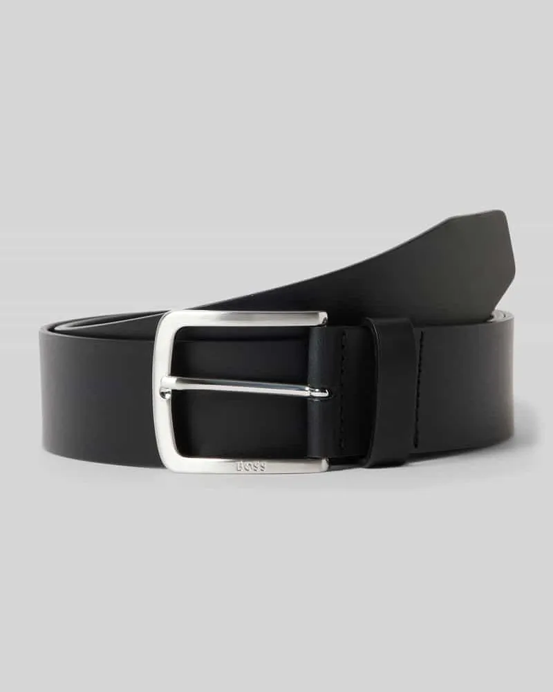 HUGO BOSS Ledergürtel mit Dornschließe Modell 'JOR Black