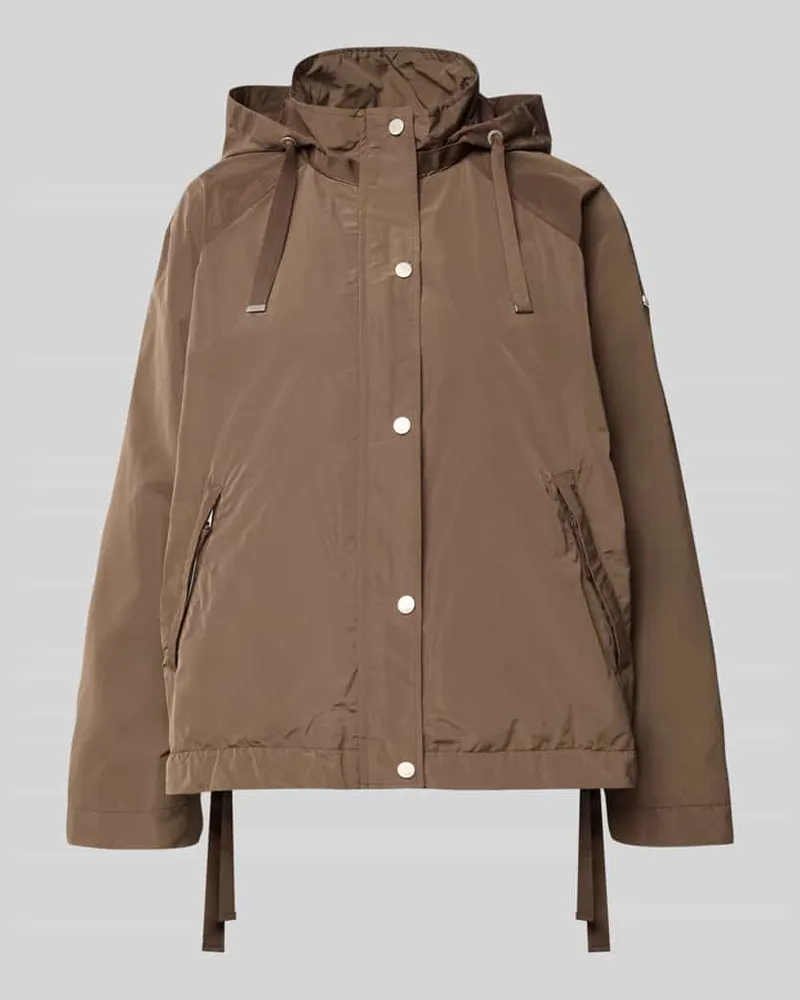 cinque Jacke mit Kapuze Modell 'CICATA Dunkelbraun