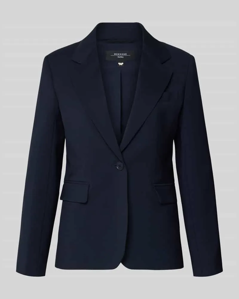 Max Mara Taillierter Blazer aus reiner Schurwolle Modell 'LAMINE Marine