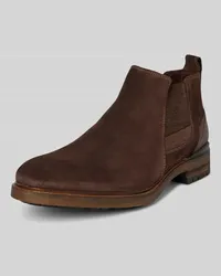 Lloyd Boots aus Leder mit Label-Detail Modell 'HAKON Mittelbraun