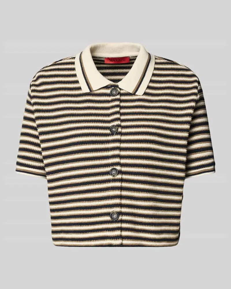 MAX&Co. Cardigan mit 1/2-Arm Modell 'ANDINA Offwhite