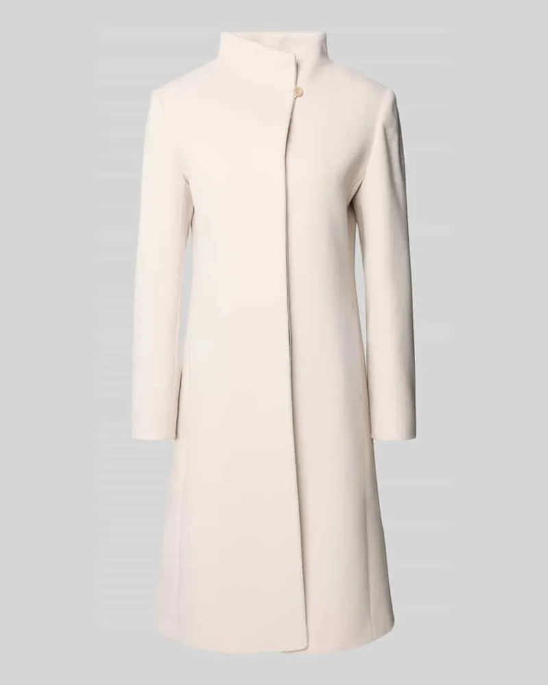 Cinzia Rocca Mantel mit Kaschmir-Anteil Offwhite