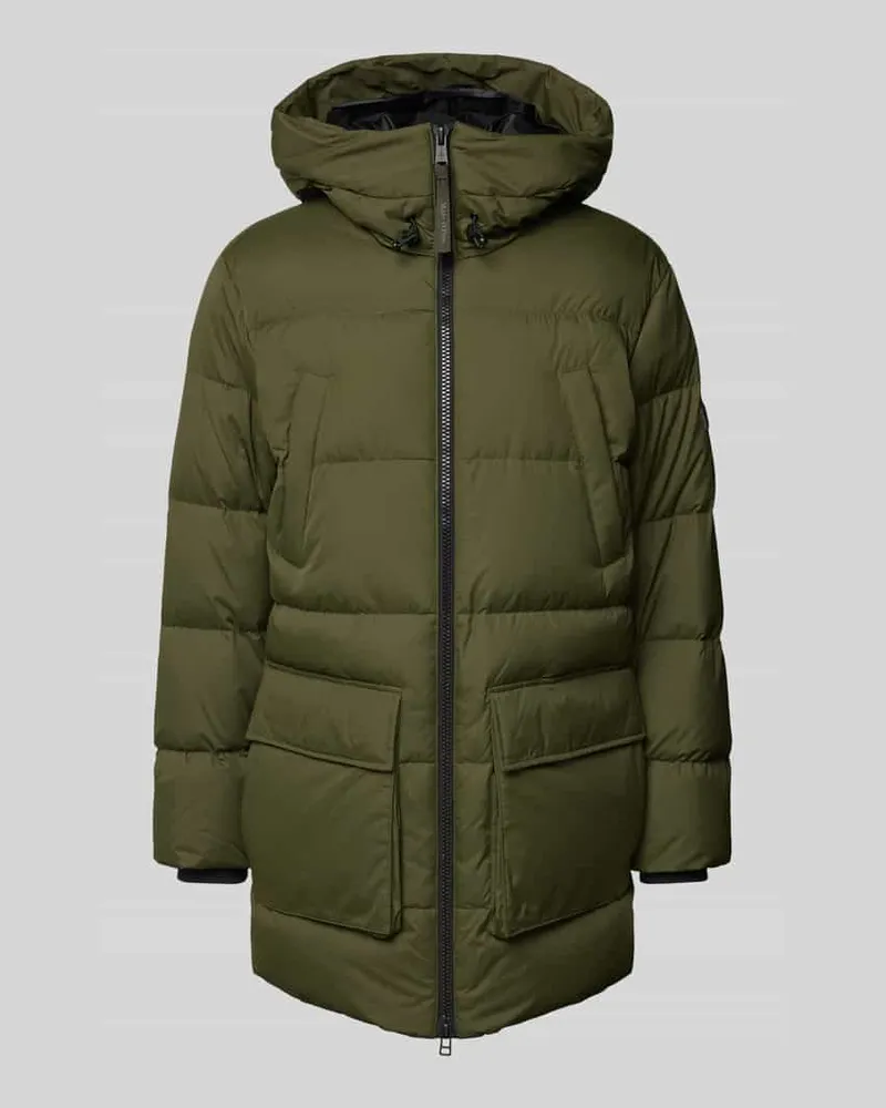 Marc O'Polo Regular Fit Daunenjacke mit Kapuze Oliv