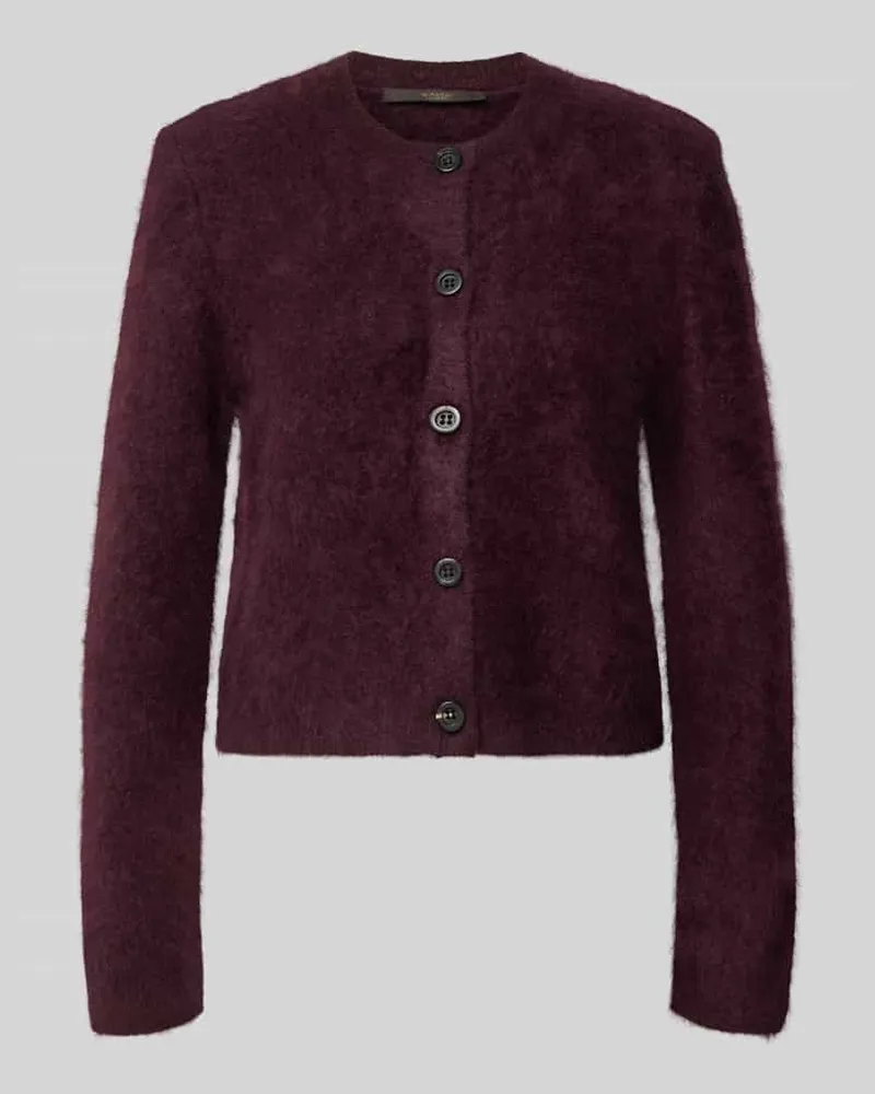 windsor. Strickjacke aus Kaschmir mit Rundhalsausschnitt Bordeaux