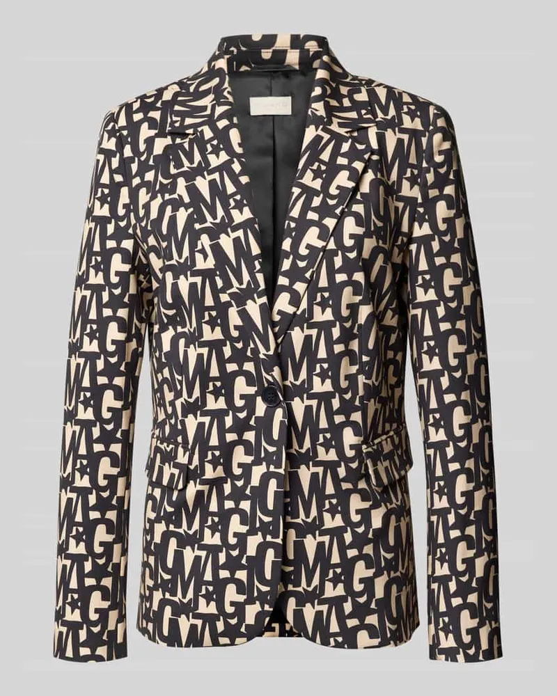 Milano Italy Slim Fit Blazer mit Reverskragen Graphit