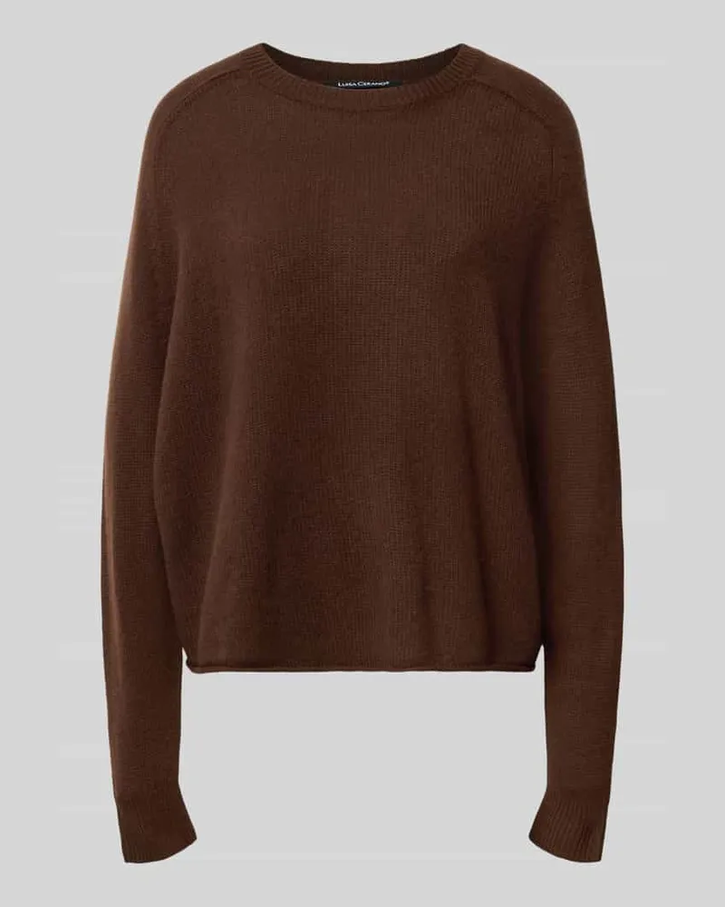 Luisa Cerano Strickpullover mit Kaschmir-Anteil Dunkelbraun