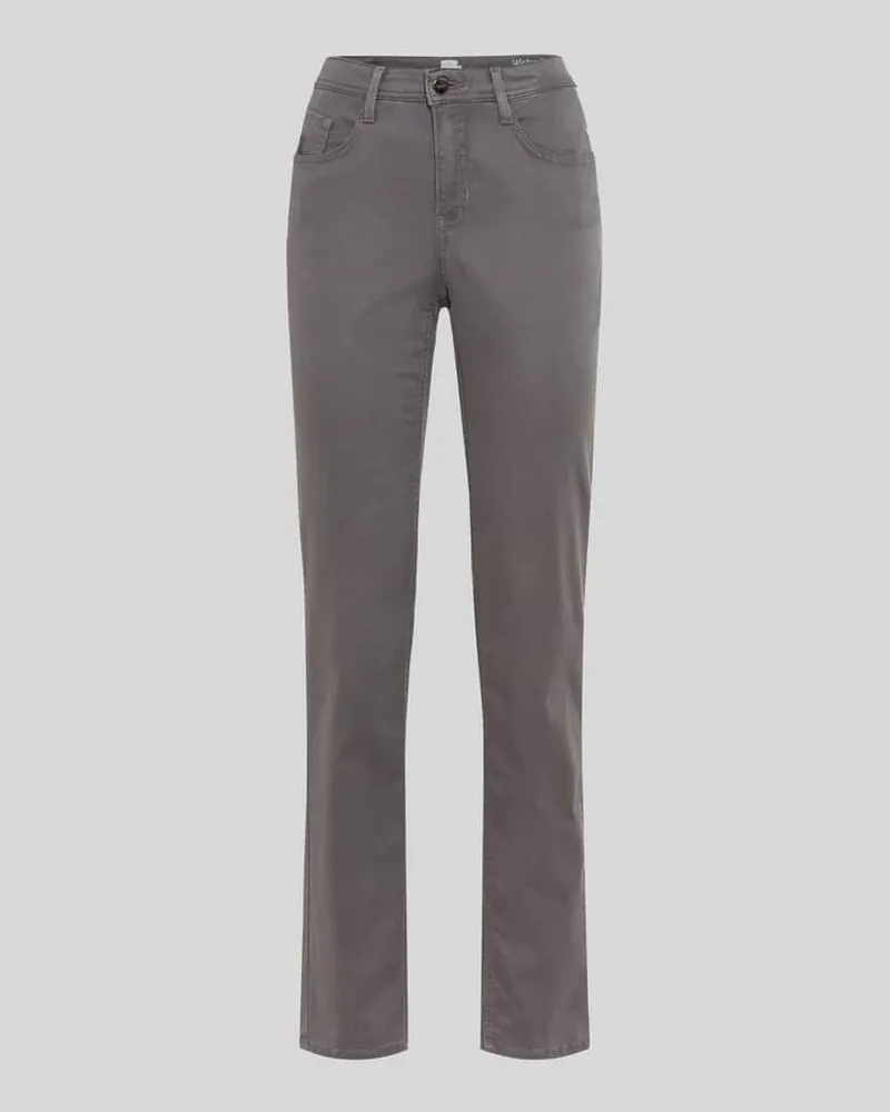 Brax Regular Fit Gerade Hose aus Lyocell-Mix mit Modal-Baumwoll-Anteil Modell 'MARY Anthrazit
