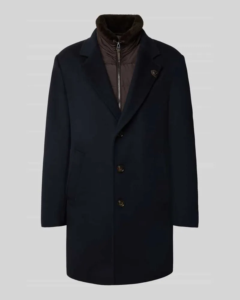 JOOP! Regular Fit Mantel aus Woll-Mix Modell 'Morris Marine