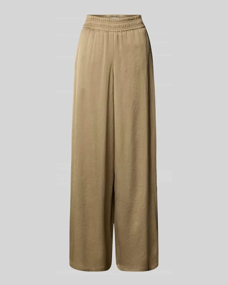 Drykorn Hose mit weitem Bein und elastischem Bund Modell 'CEILING Camel