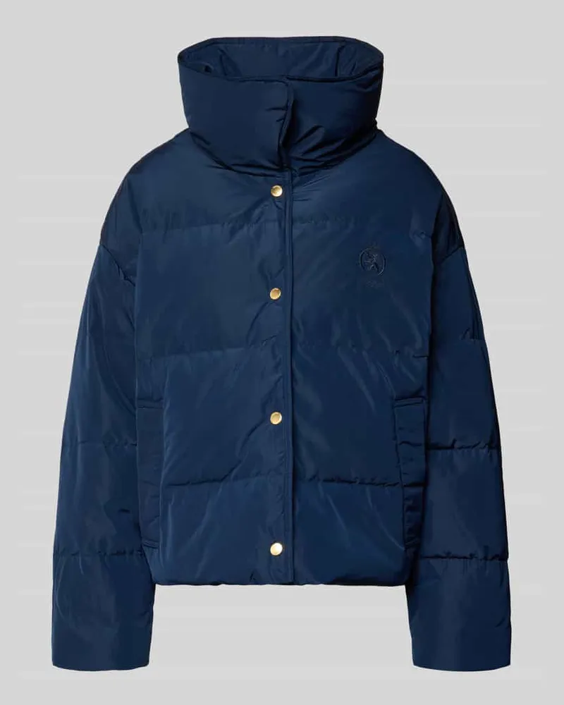 Tommy Hilfiger Regular Fit Daunenjacke mit Label Stitching Marine