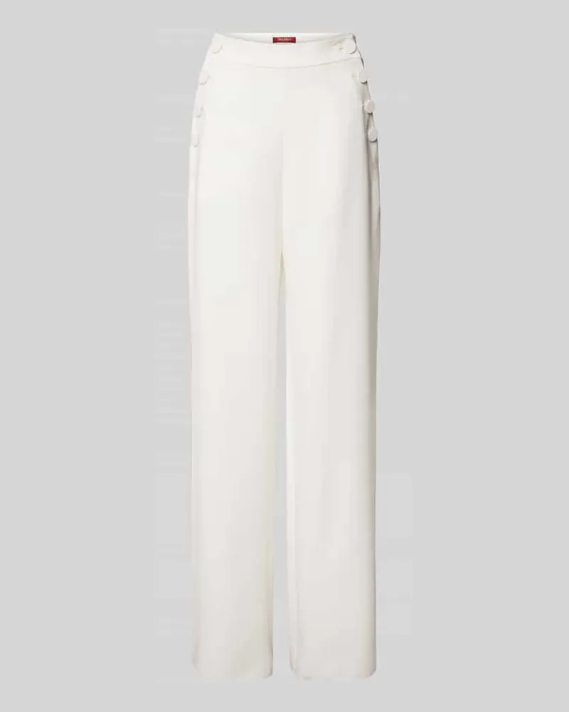 Max Mara Stoffhose mit Knopfverschluss Modell 'RINA Weiss
