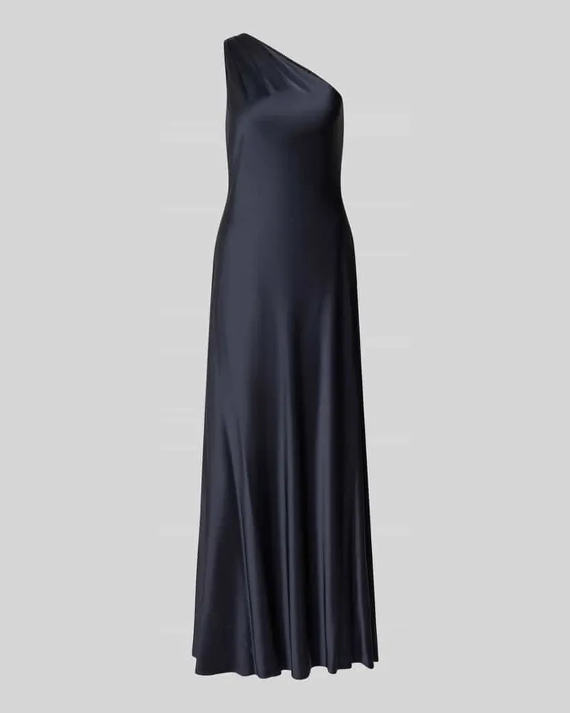 Ralph Lauren Figurbetontes Abendkleid mit One-Shoulder-Ausschnitt Dunkelblau
