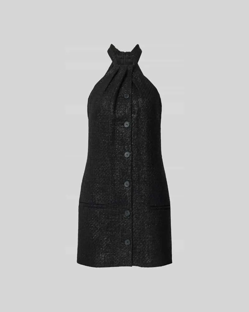 IRO Minikleid aus Baumwoll-Mix Black