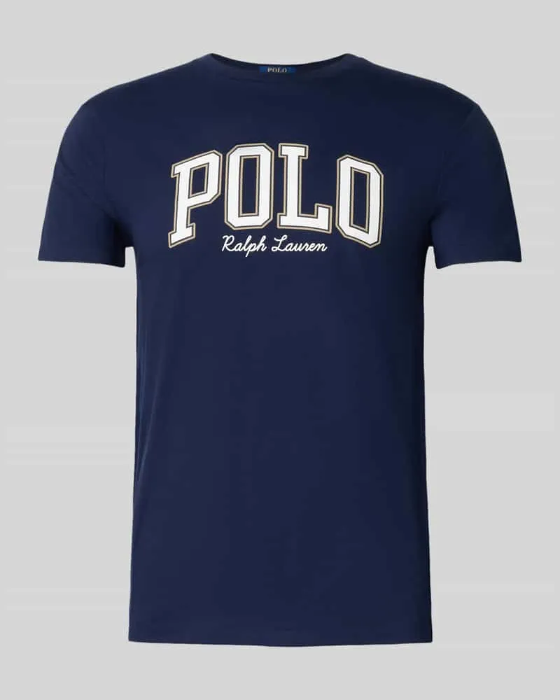 Ralph Lauren Custom Slim Fit T-Shirt mit Rundhalsausschnitt Marine