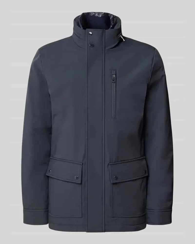 Geox Funktionsjacke mit vielen Taschen Marine