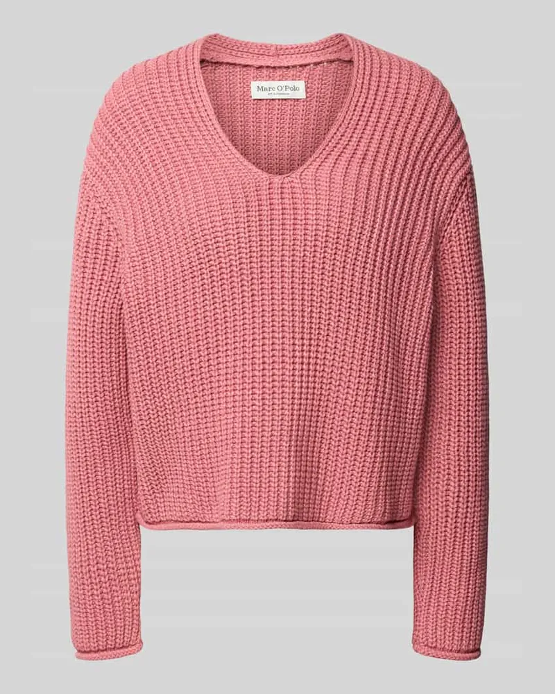 Marc O'Polo Loose Fit Pullover aus Baumwoll-Mix Pink