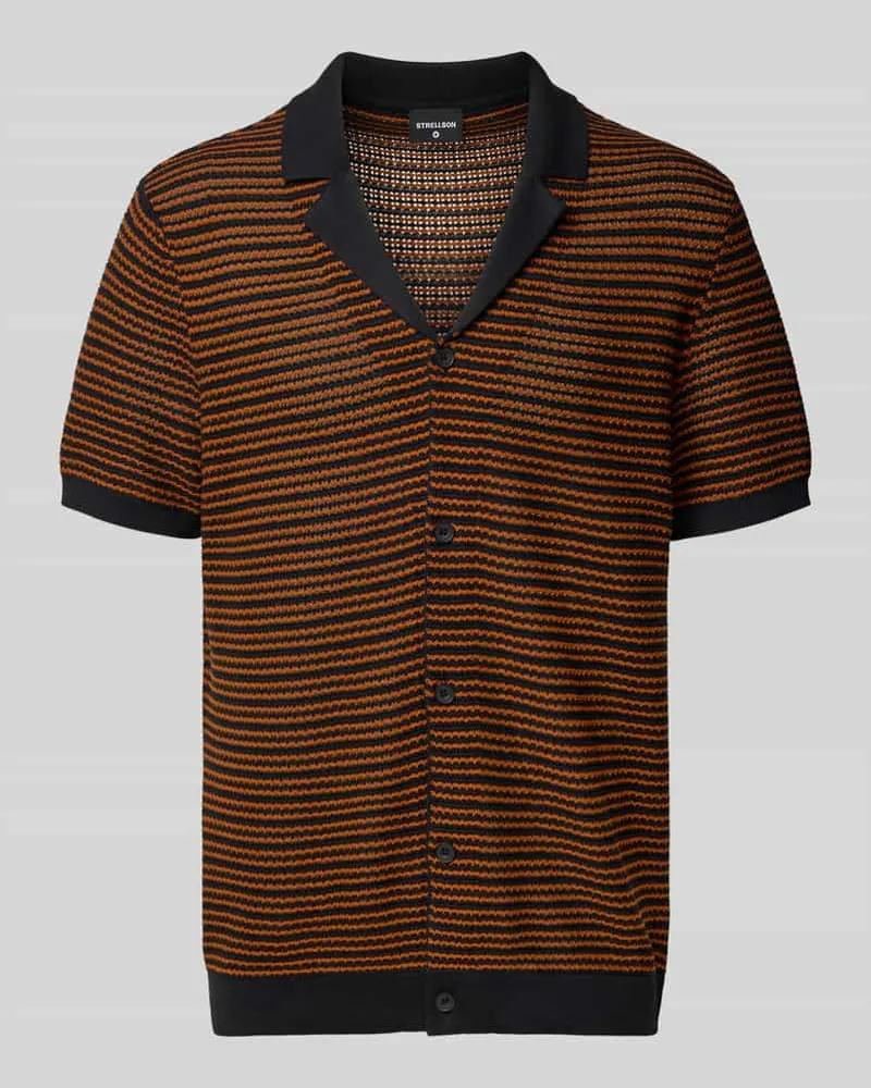 Strellson Regular Fit Freizeithemd aus reiner Baumwolle Black