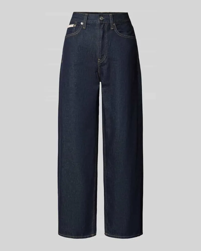 Calvin Klein Wide Leg Jeans im 5-Pocket-Design Modell 'BARREL Marine